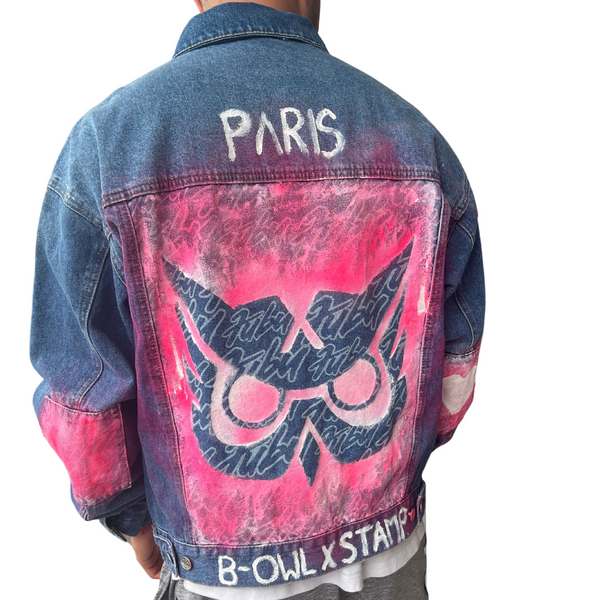 Sprinkled with Pink Circle Monogram Jean Jacket